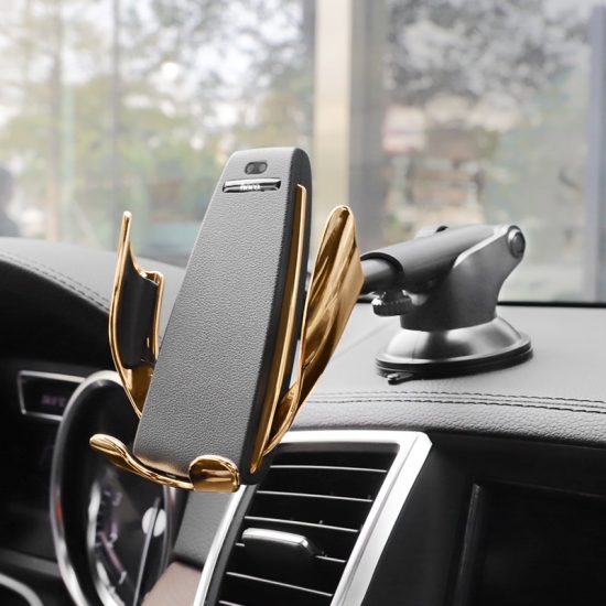 HOCO Elegant Automatic Induction Wireless Charging Car Holder CA34