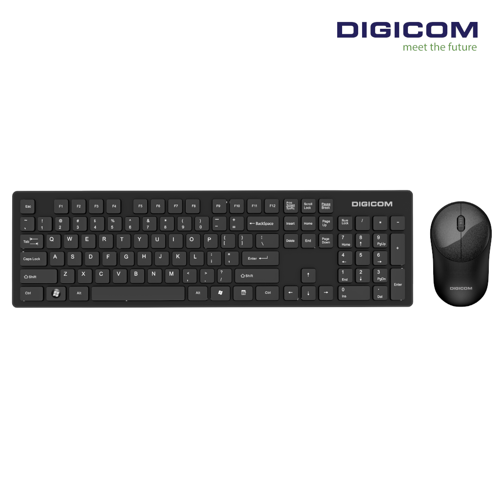 DIGICOM Wireless Keyboard + Mouse Combo DG-K77