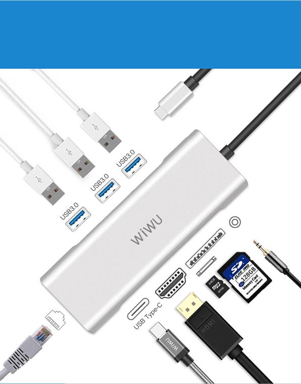 WiWU Type C Hub 9 Port –  A931HRT