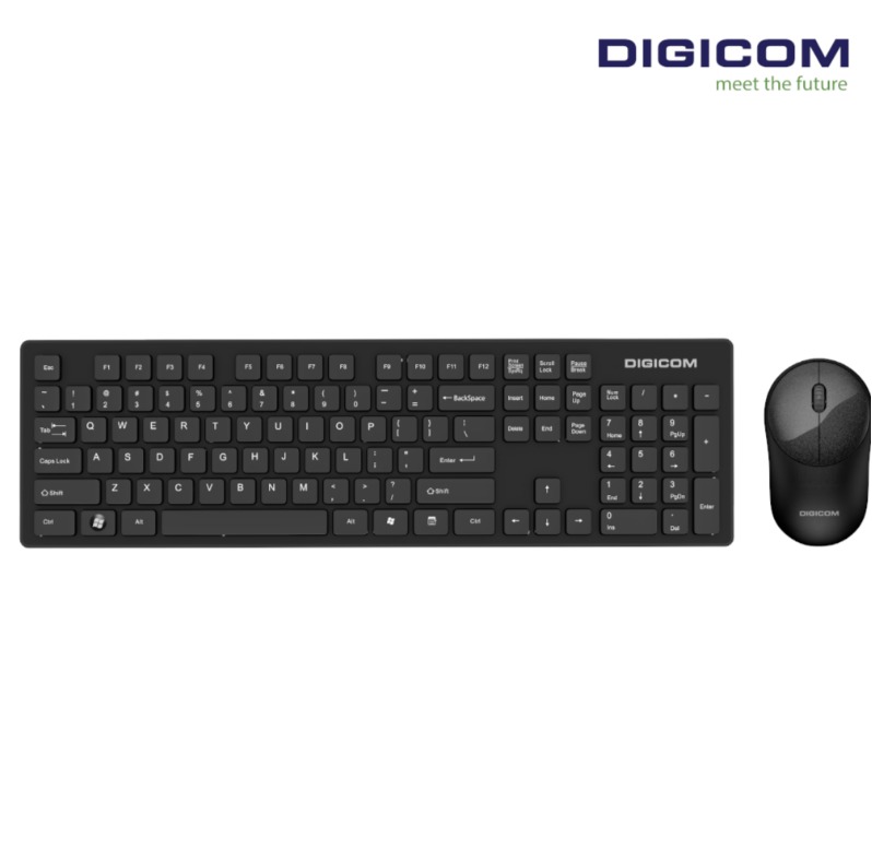 DIGICOM Wireless Keyboard + Mouse Combo DG-K80