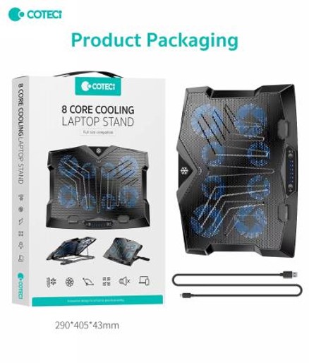 COTECi SD-62 Eight-core Cooling Laptop Stand
