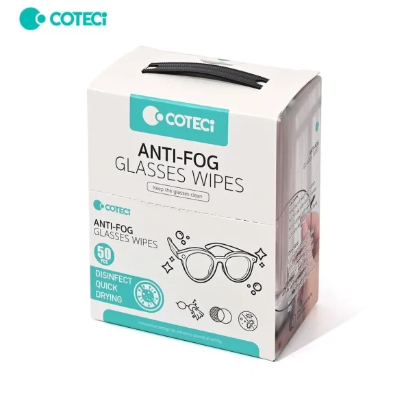 COTECi GLASSES ANTI-FOG CLEANING WIPES TR-018 – WHITE
