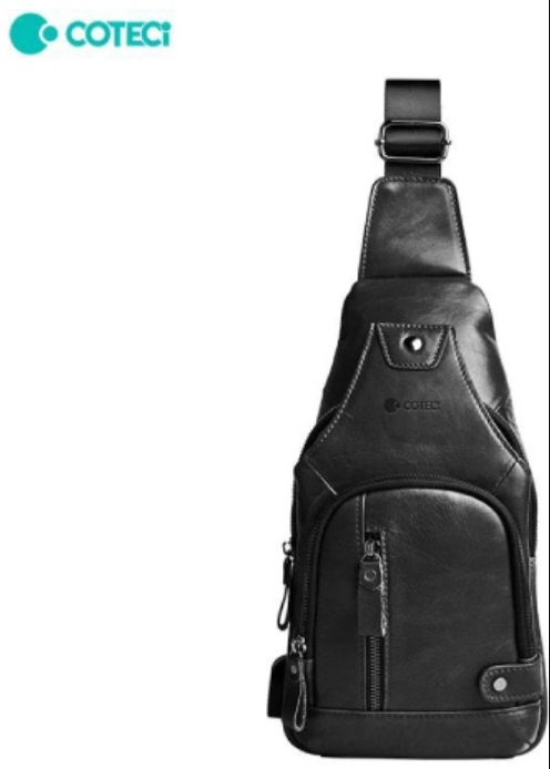 COTECi LUXURY SERIES (GENUINE LEATHER) OBLIQUE CROSS BAG